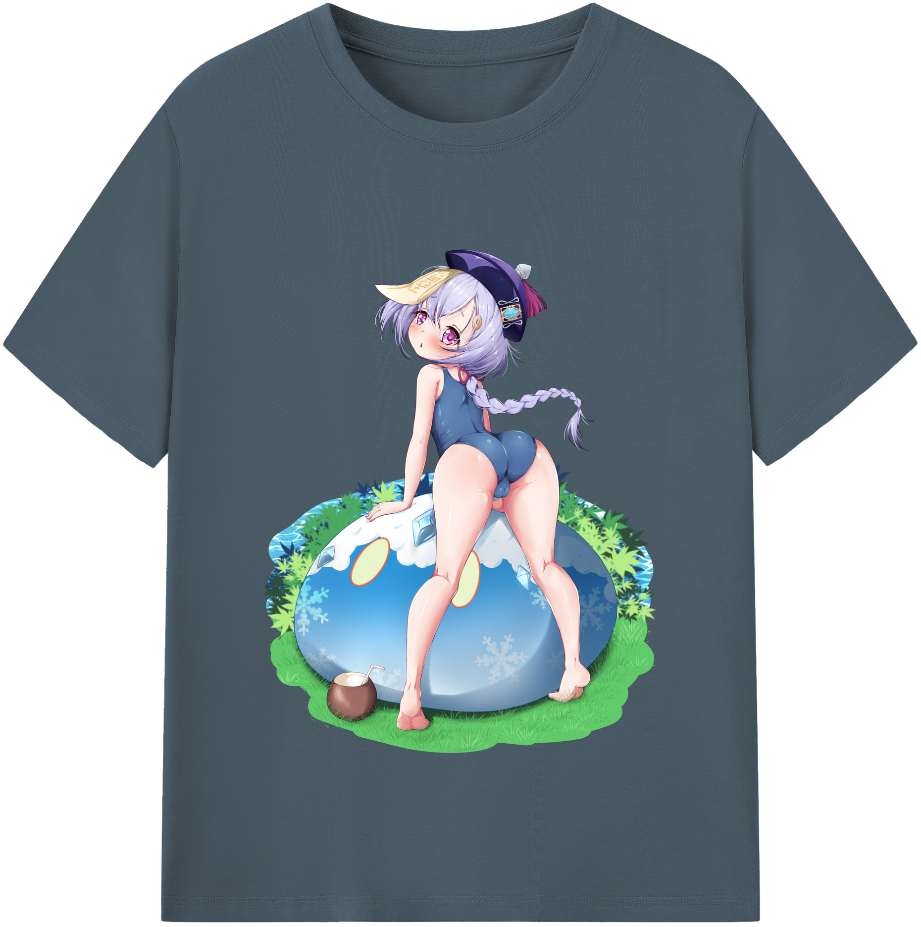 げんし神 七七 なな  genshin Nana 綿100％半袖Tシャツ（フロントプリント）